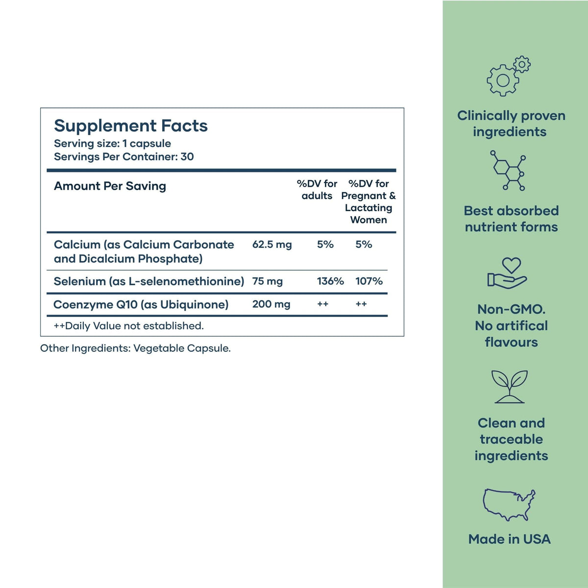 BabyRx CoQ10 200mg boîte vue de côté