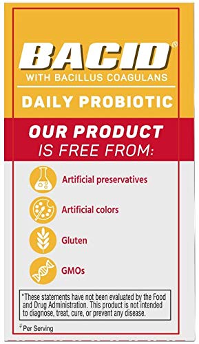 BACID Probiotique Quotidien 100 comprimés - format de comprimé