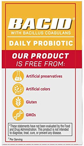 BACID Probiotique Quotidien 100 comprimés - format de comprimé