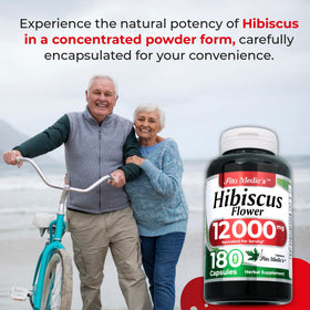 Back label of FITO MEDIC'S Hibiscus capsules with ingredients
