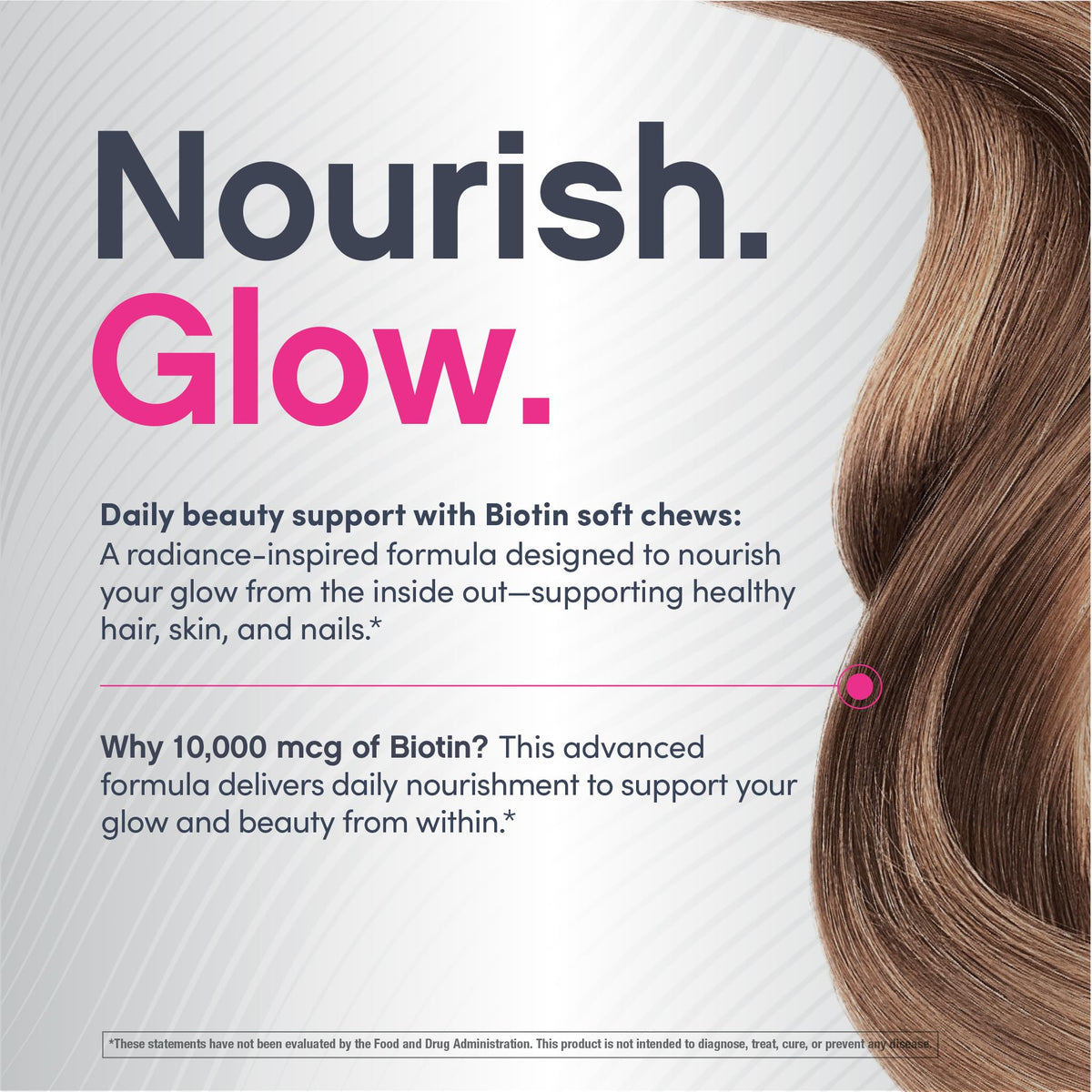 Back view of NeoCell Biotin Beauty Soft Chews packaging