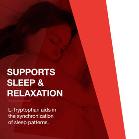 Back view of PROTOCOL FOR LIFE BALANCE L-Tryptophan 500mg bottle