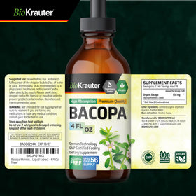 Bacopa Monnieri BIO KRAUTER avec des fruits frais
