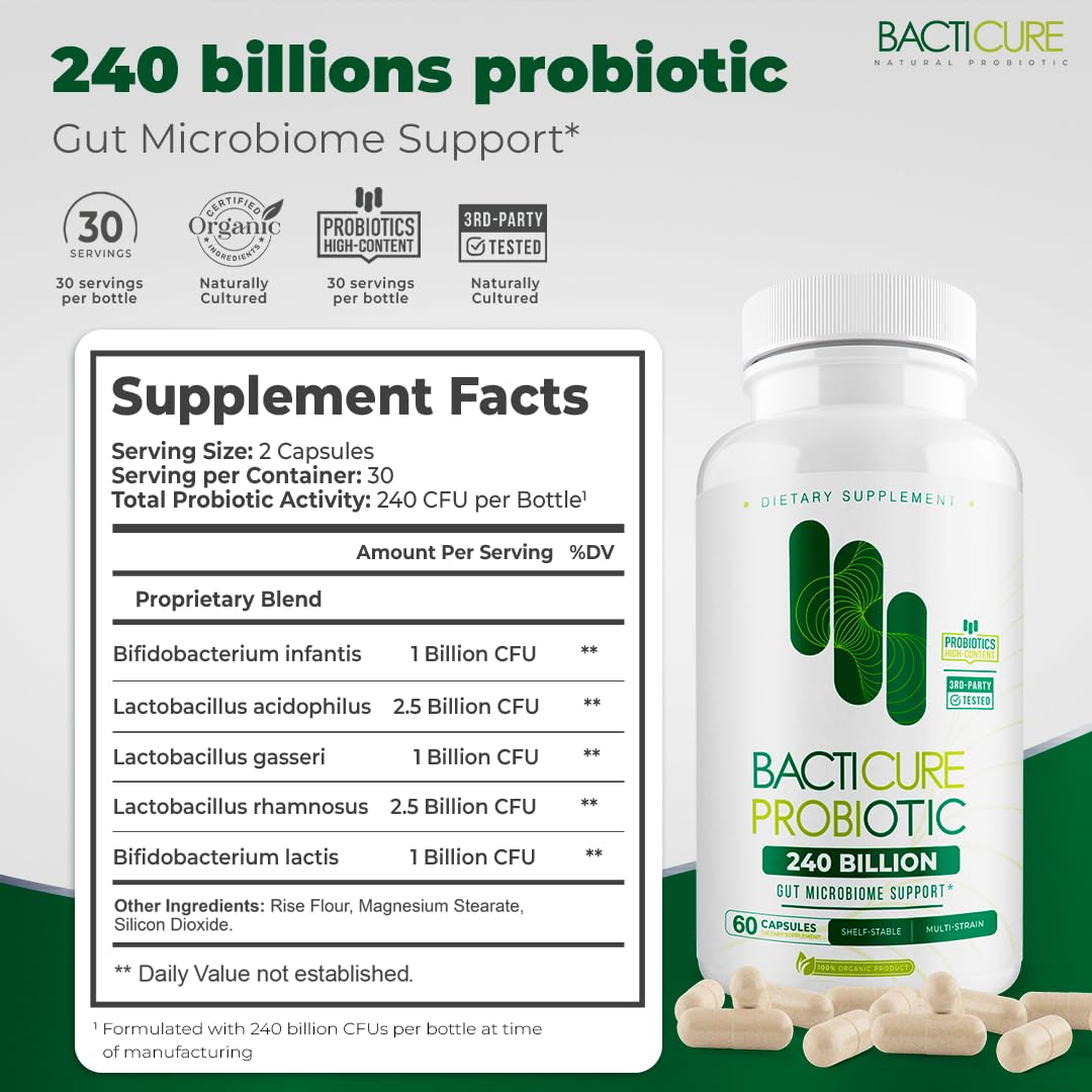 BACTERIUM PLUS Probiotique 120 Capsules en mode de vie quotidien