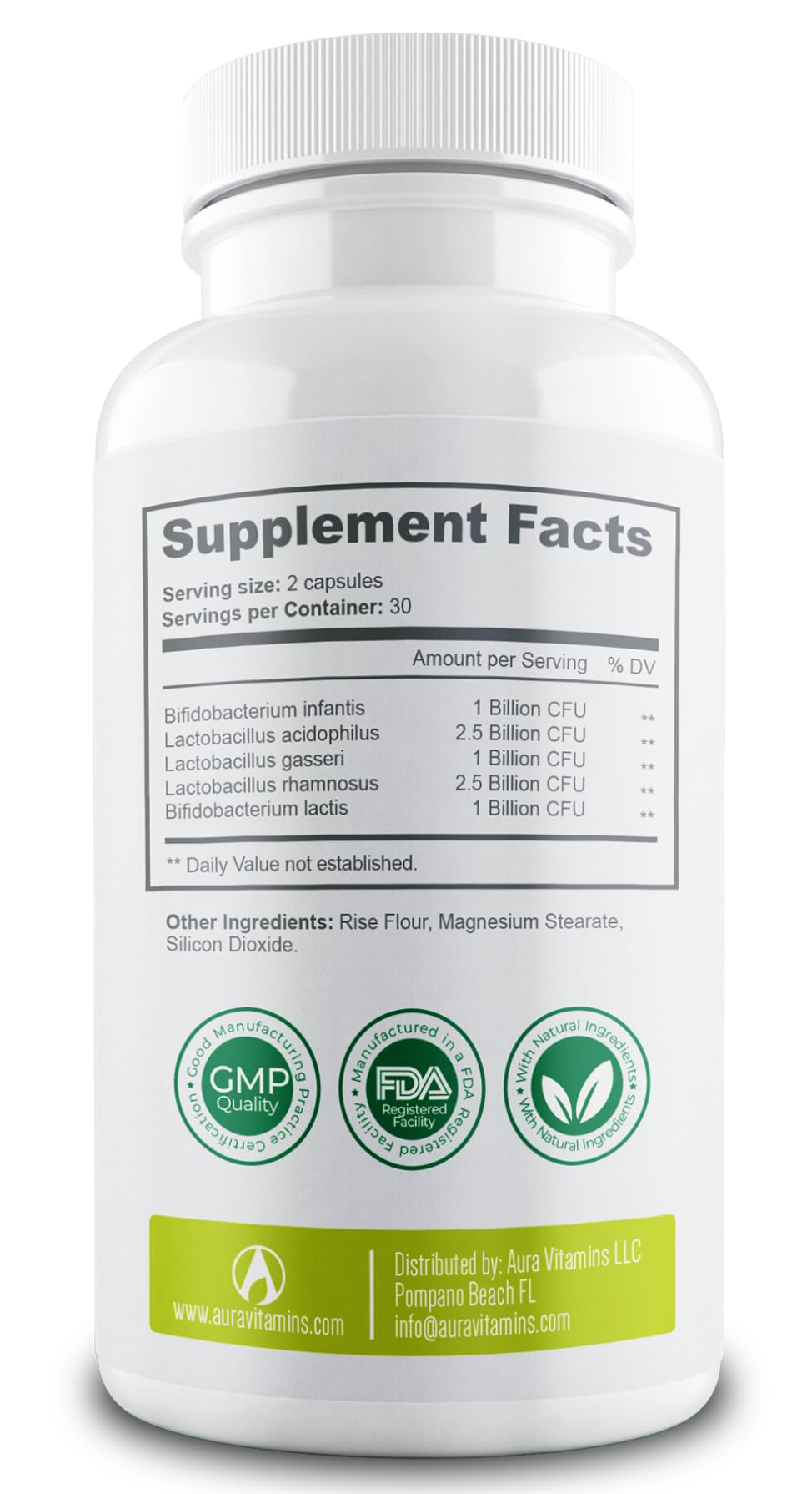 BACTERIUM PLUS Probiotique 120 Capsules sur une table