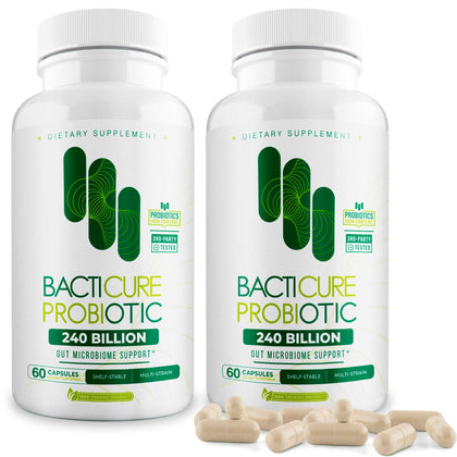 BACTERIUM PLUS Probiotique 120 Capsules vue de face