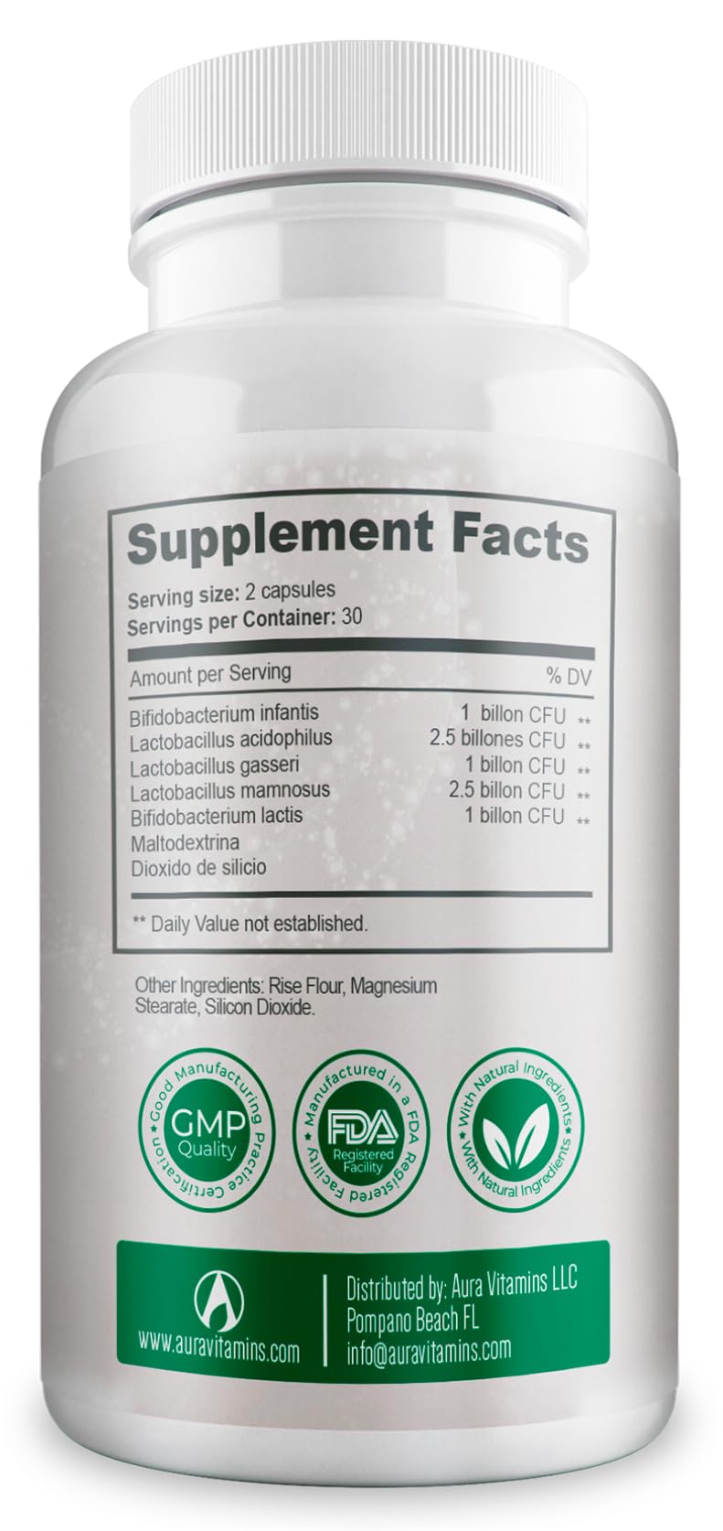 BACTICURE Bacterium Plus capsules végétariennes dans un environnement naturel