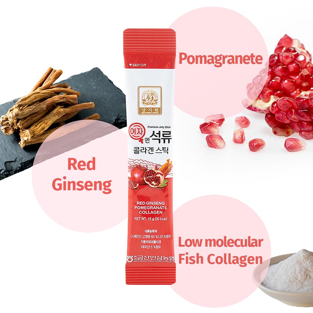 Baekje Pomegranate Collagen Jelly Stick lifestyle usage