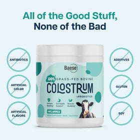 Baese Nutrition colostrum bovin en poudre 4000mg 132g en sachet