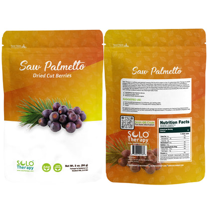 Baies de Saw Palmetto entières en sachet refermable