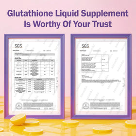 BAKAKOUL Glutathione Liposomal Liquide 500mg en verre avec boisson pétillante