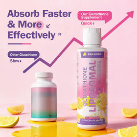 BAKAKOUL Glutathione Liposomal Liquide 500mg sur table avec accessoires