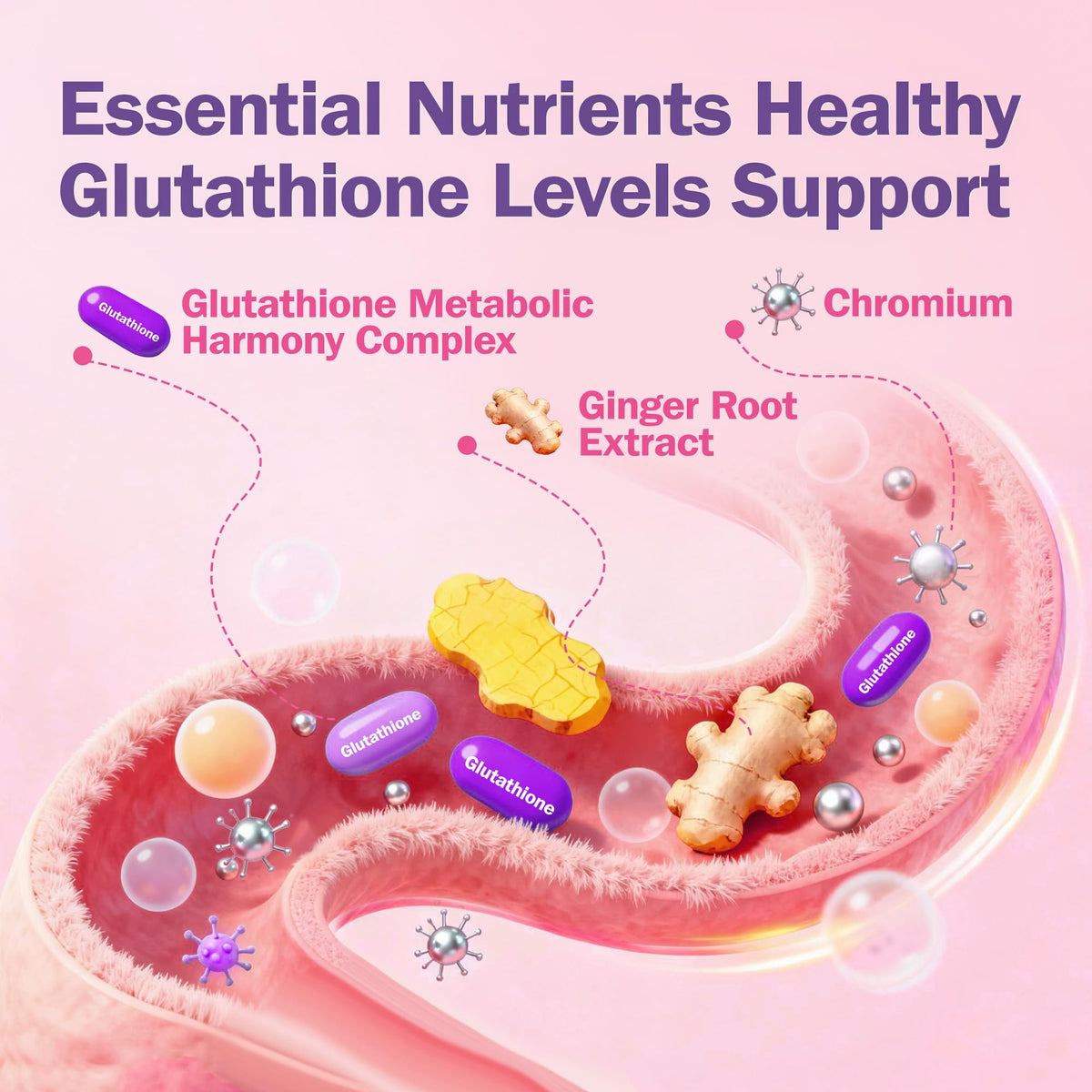 BAKAKOUL Glutathione Liposomal Liquide 500mg vue latérale