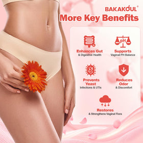 BAKAKOUL Gummies Équilibre Féminin gummies avec une fraise fraîche