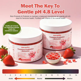 BAKAKOUL Gummies Équilibre Féminin pot ouvert avec gummies visibles