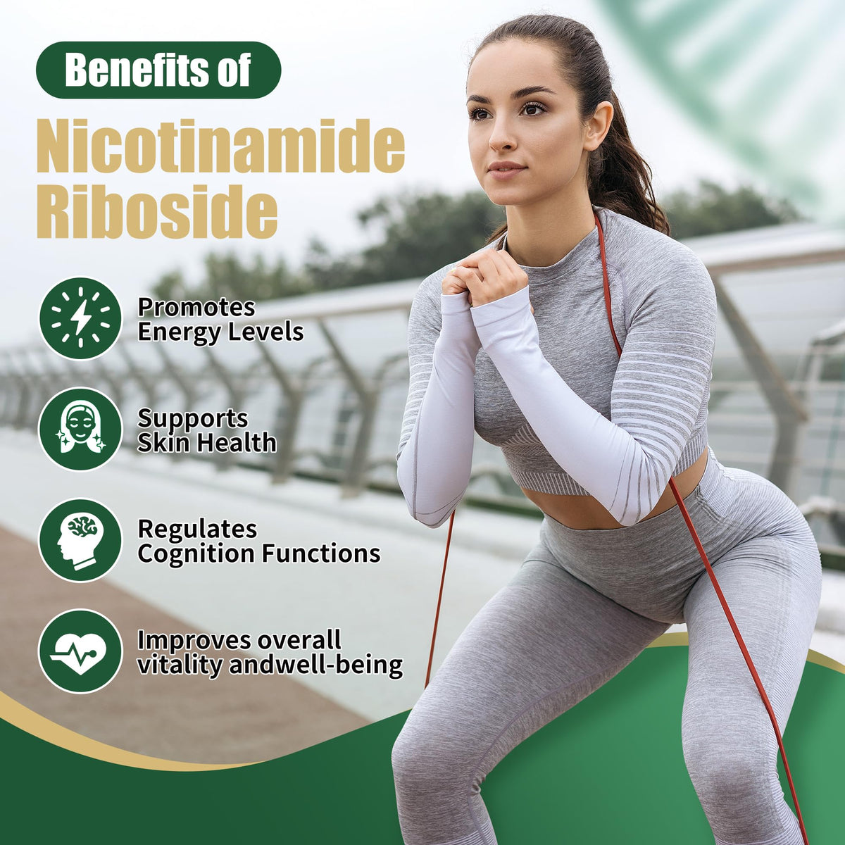 BAKAKOUL NAD+ Complément Alimentaire 900mg capsules sur une table