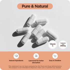 Balancebreens Acide Hyaluronique 250mg - capsules sur fond blanc
