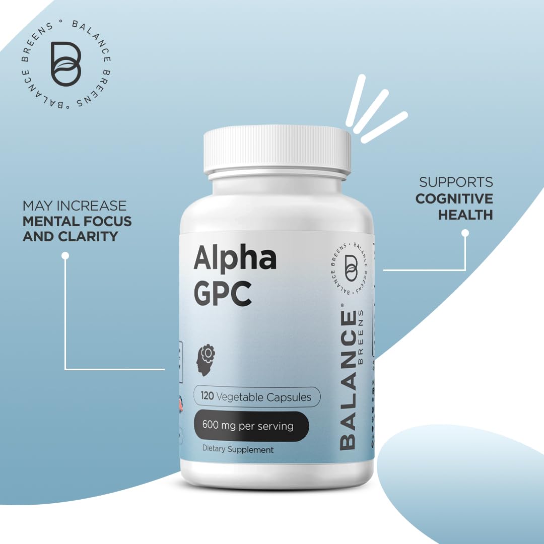 Balancebreens Alpha GPC Choline 600mg 120 capsules végétales côté