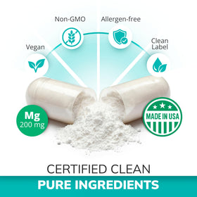 Balancebreens Magnésium Glycinate 200mg avec verre d'eau