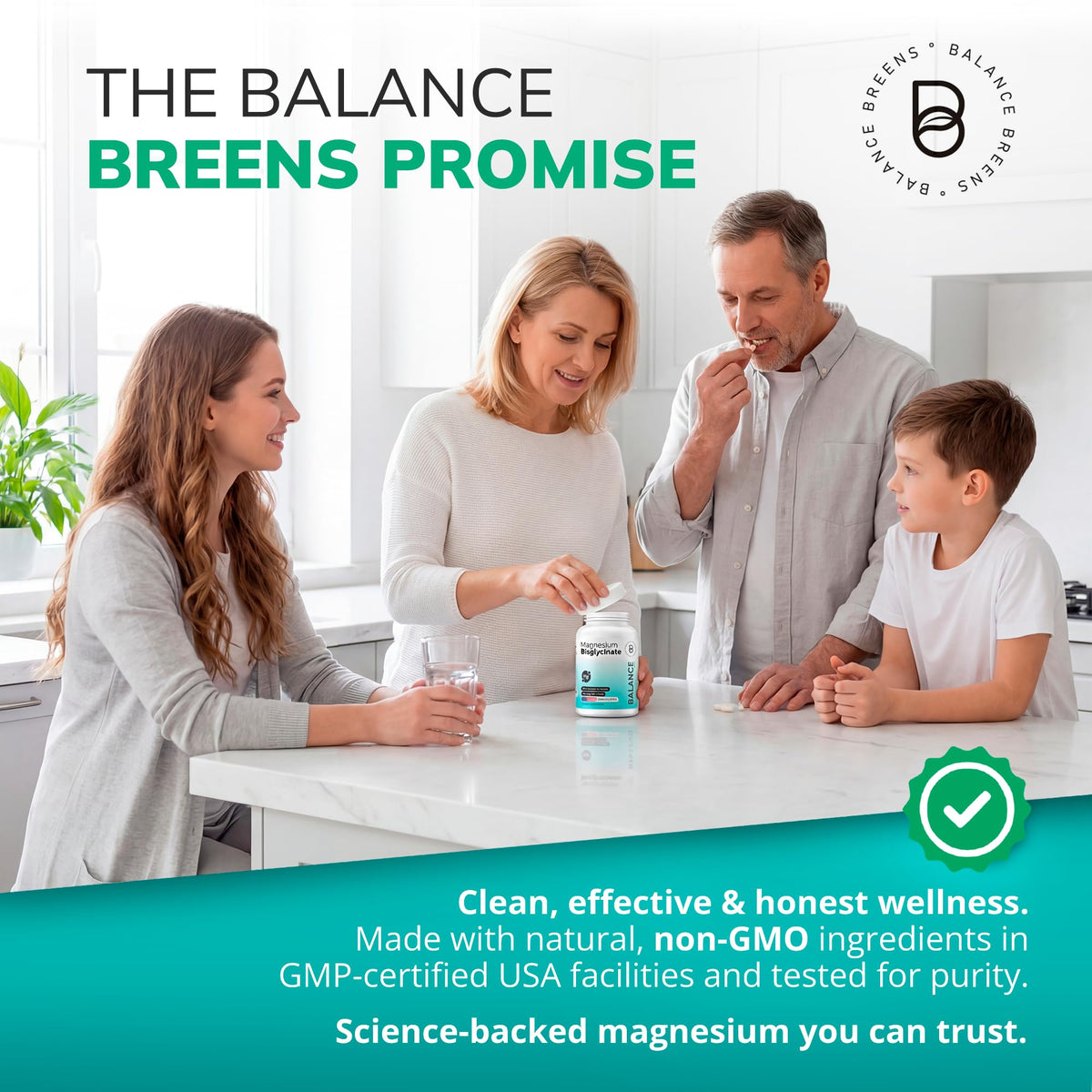 Balancebreens Magnésium Glycinate 200mg vue de dos