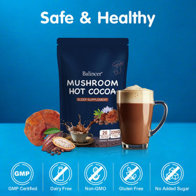 Balincer Chocolat Chaud aux Champignons 231g - étiquette nutritionnelle