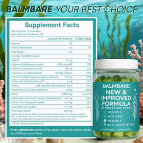 BALMBARE REVIVE GUMMIES gummies sur une table en bois