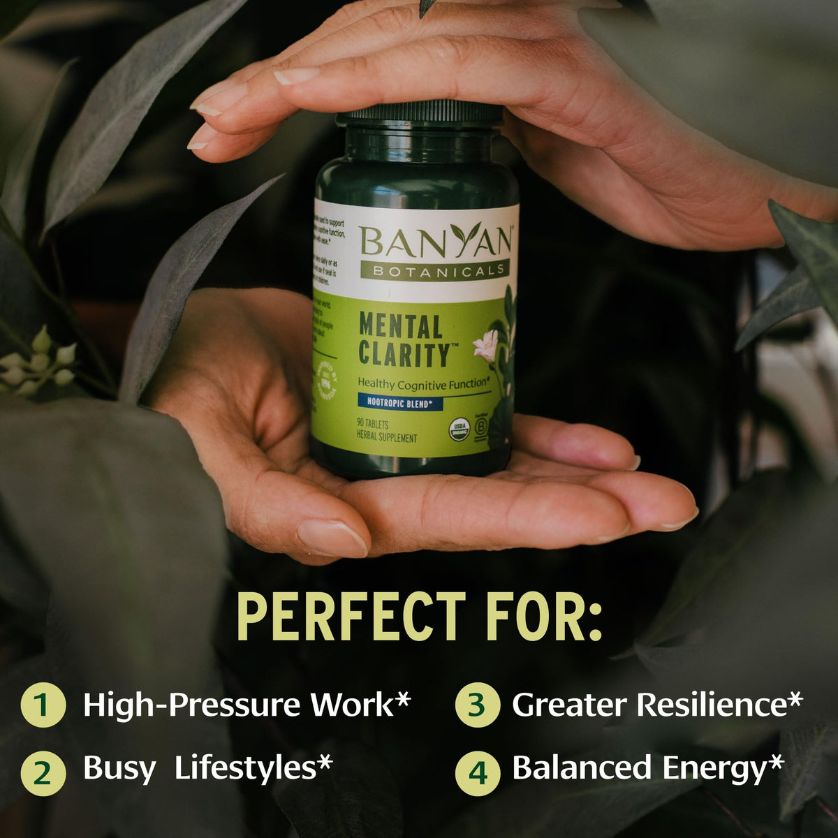 Banyan Botanicals Clarté Mentale 90 comprimés emballage