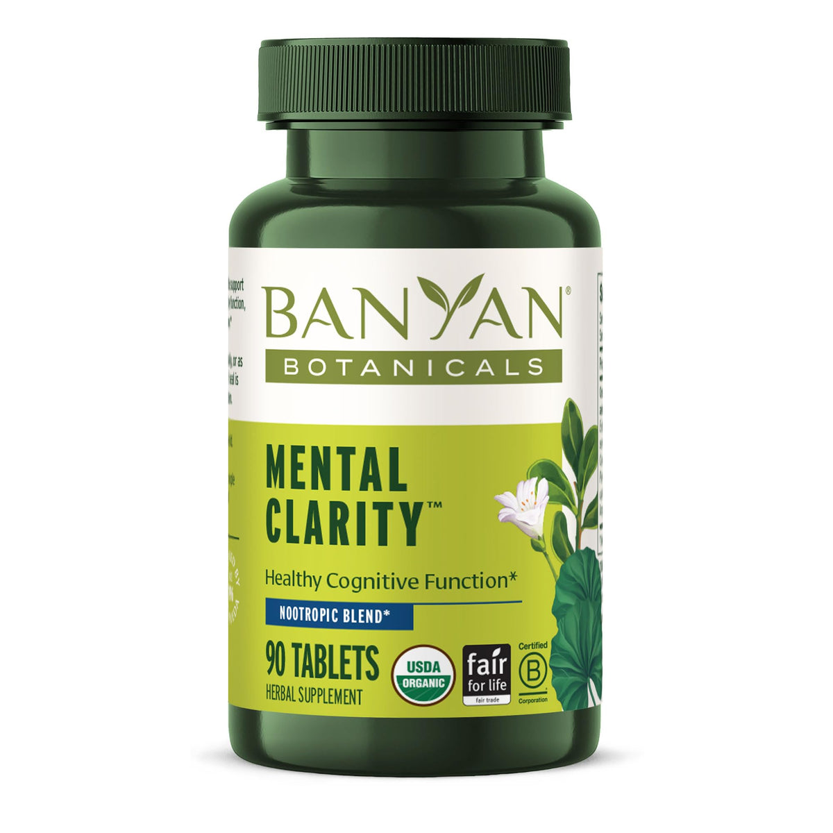 Banyan Botanicals Clarté Mentale 90 comprimés vue de face