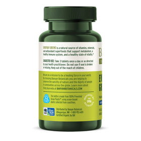 Banyan Botanicals Everyday Greens comprimés bio avec des ingrédients naturels