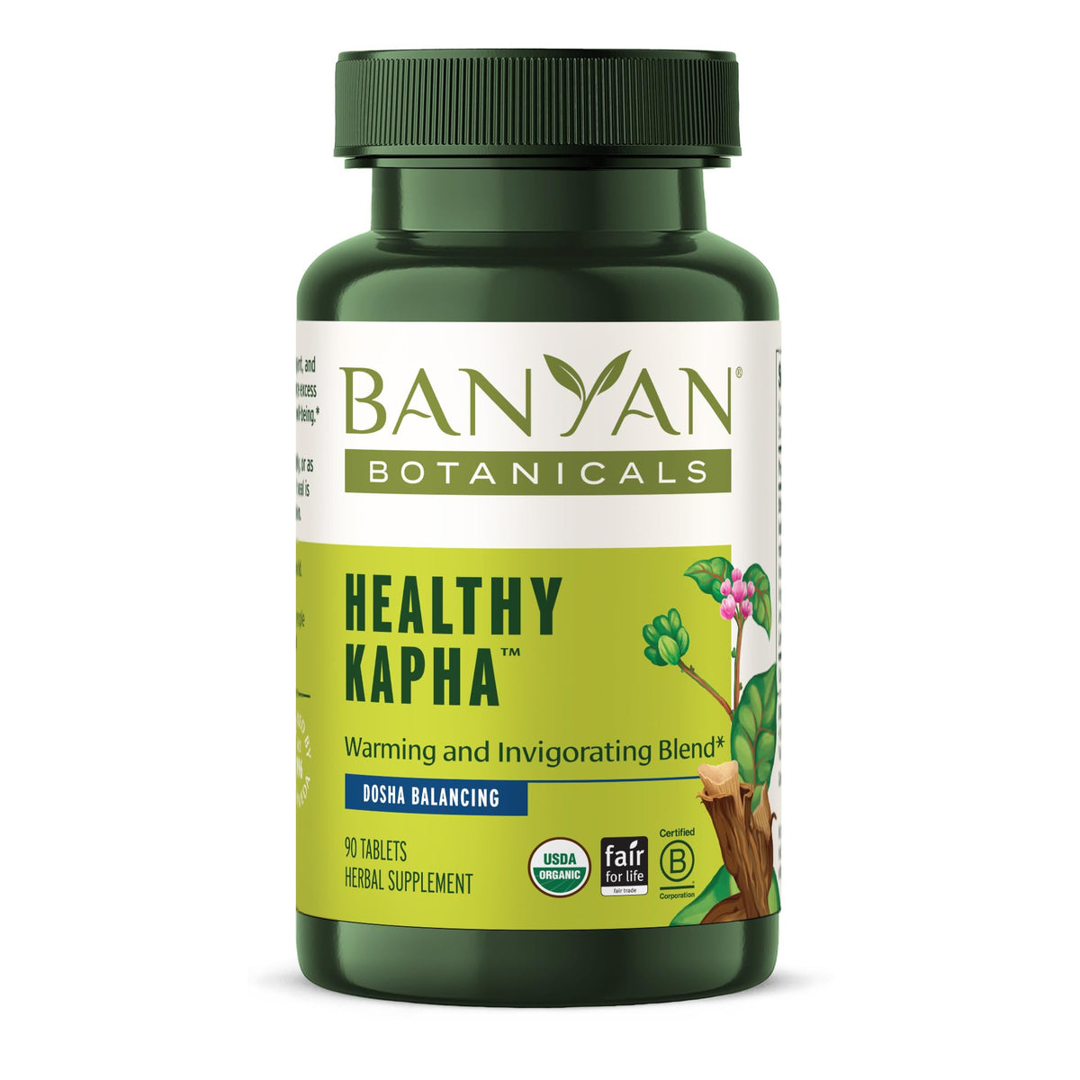 Banyan Botanicals Healthy Kapha 90 comprimés vue de face