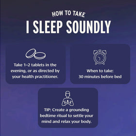 Banyan Botanicals I Sleep Soundly comprimés dans un verre