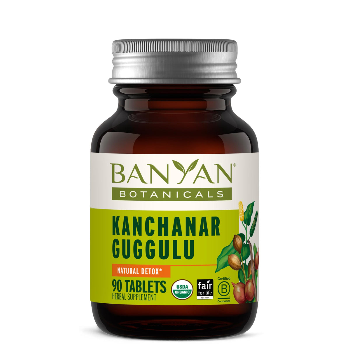 Banyan Botanicals Kanchanar Guggulu 90 Tablettes vue avant