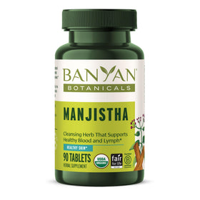 Banyan Botanicals Manjistha 90 comprimés bio, emballage avant