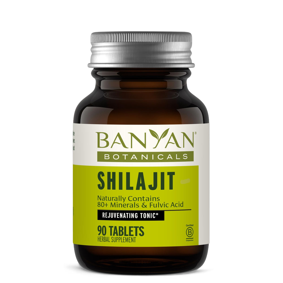 Banyan Botanicals Shilajit flacon de 90 tablettes pressées