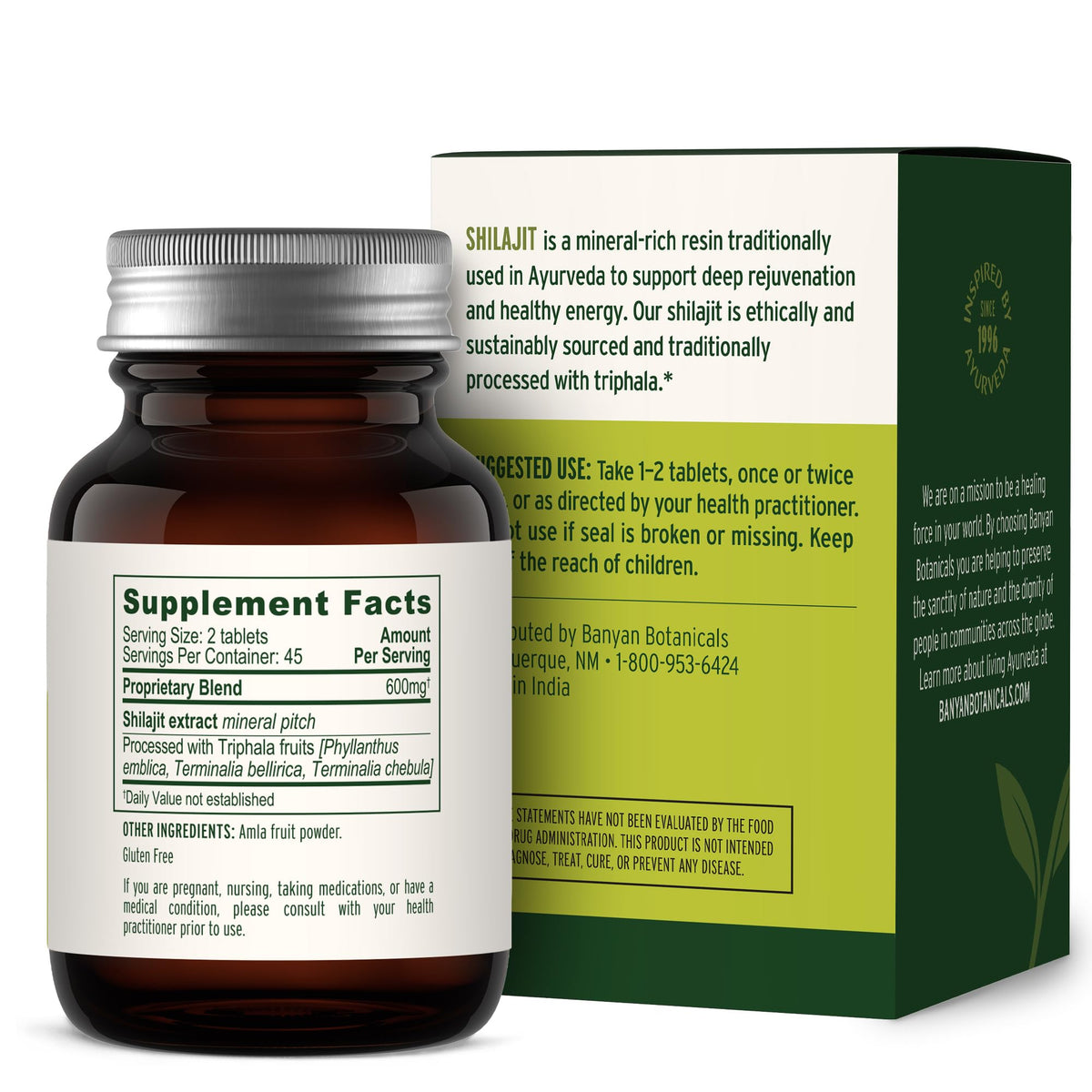 Banyan Botanicals Shilajit prise quotidienne