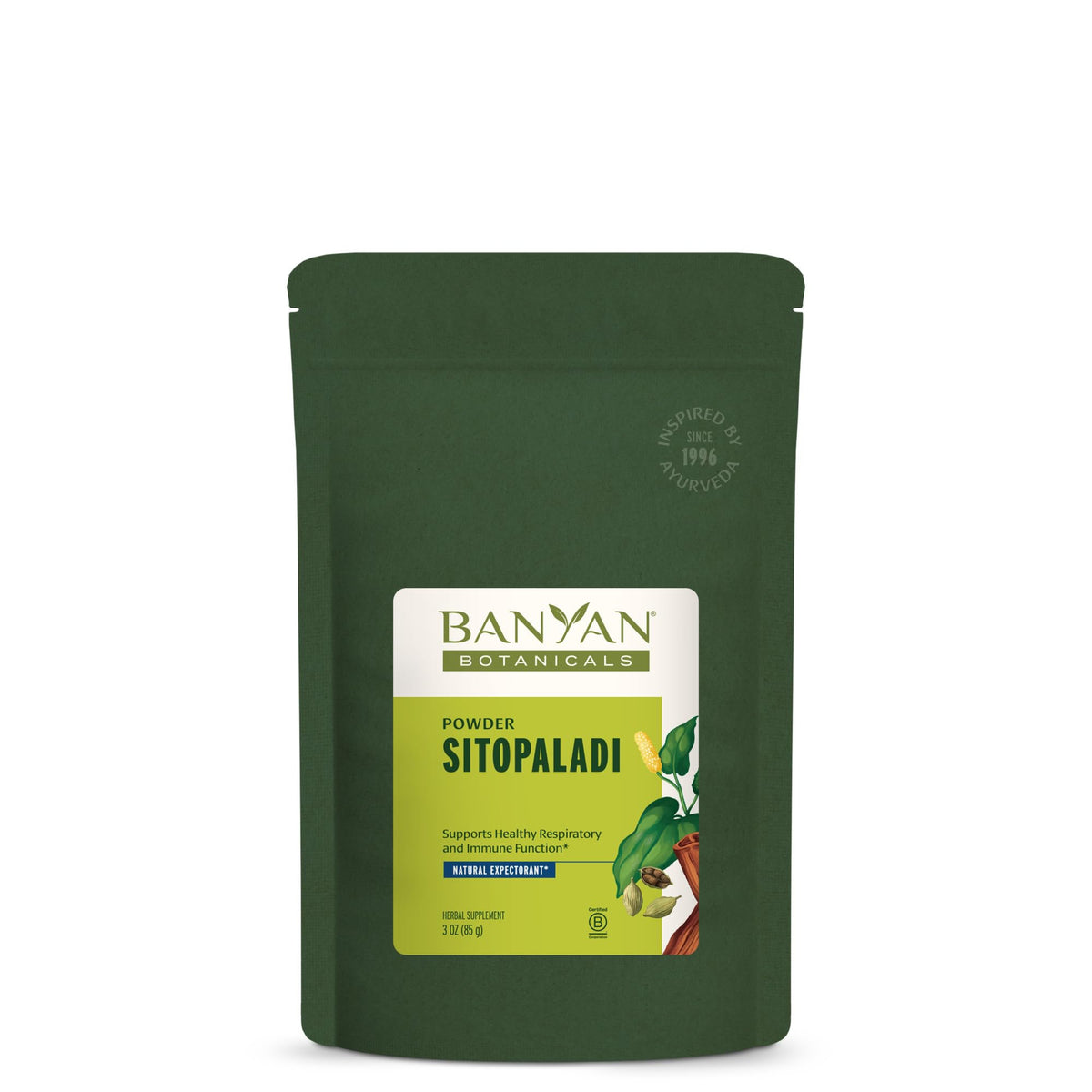 Banyan Botanicals Sitopaladi Poudre 100g vue avant