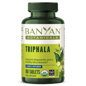 Banyan Botanicals Triphala Bio 180 comprimés vue de face