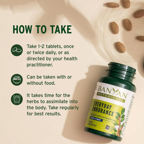 Banyan Botanicals Vitalité Quotidienne comprimés dans une main
