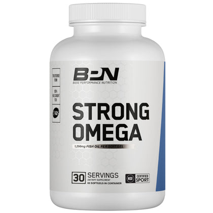 BARE PERFORMANCE NUTRITION huile de poisson Omega 3 gélule vue de face