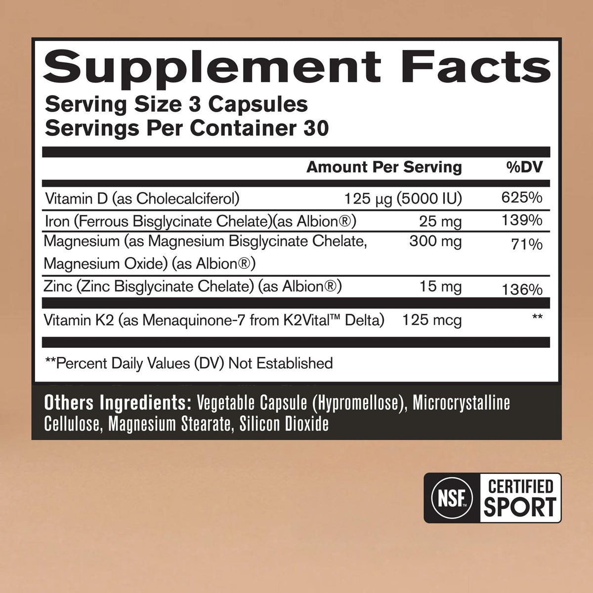 BARE PERFORMANCE NUTRITION Multivitamines Essentials capsules en vue de près