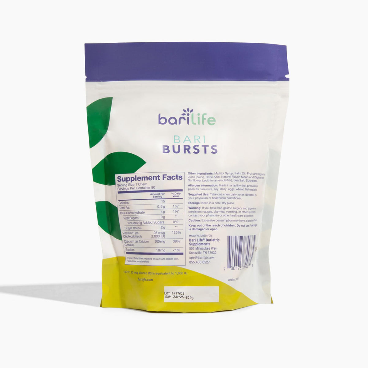 Bari Life BariBurst bouchées individuelles emballées