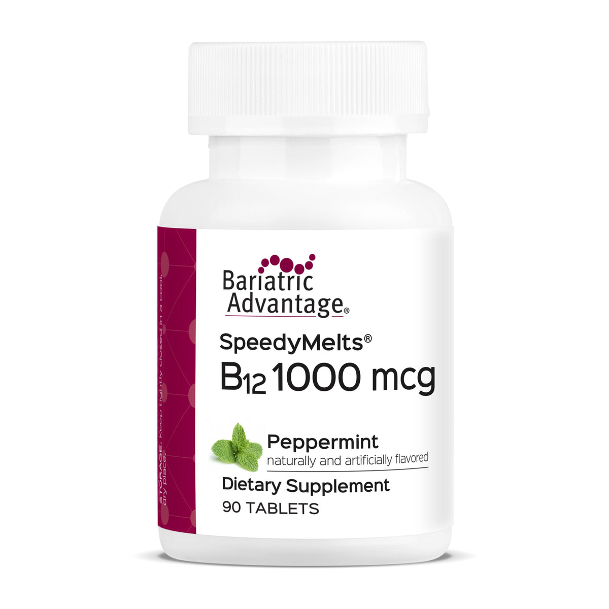 Bariatric Advantage B-12 Speedy Melts menthe boîte vue avant