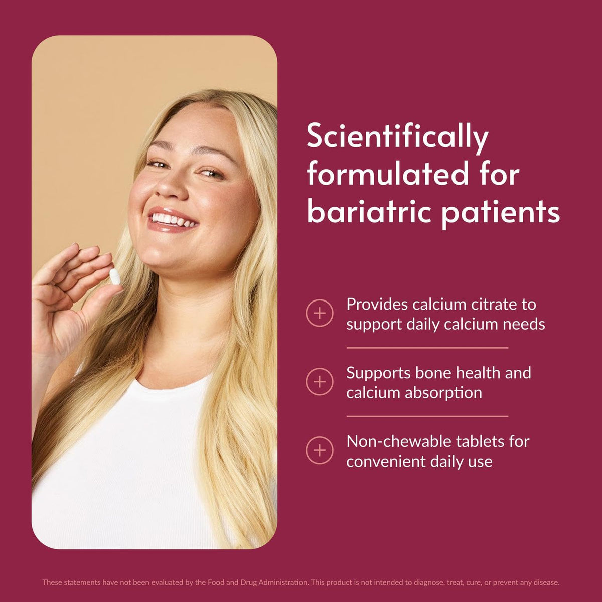 Bariatric Advantage Calcium Citrate 180 Tablettes emballage