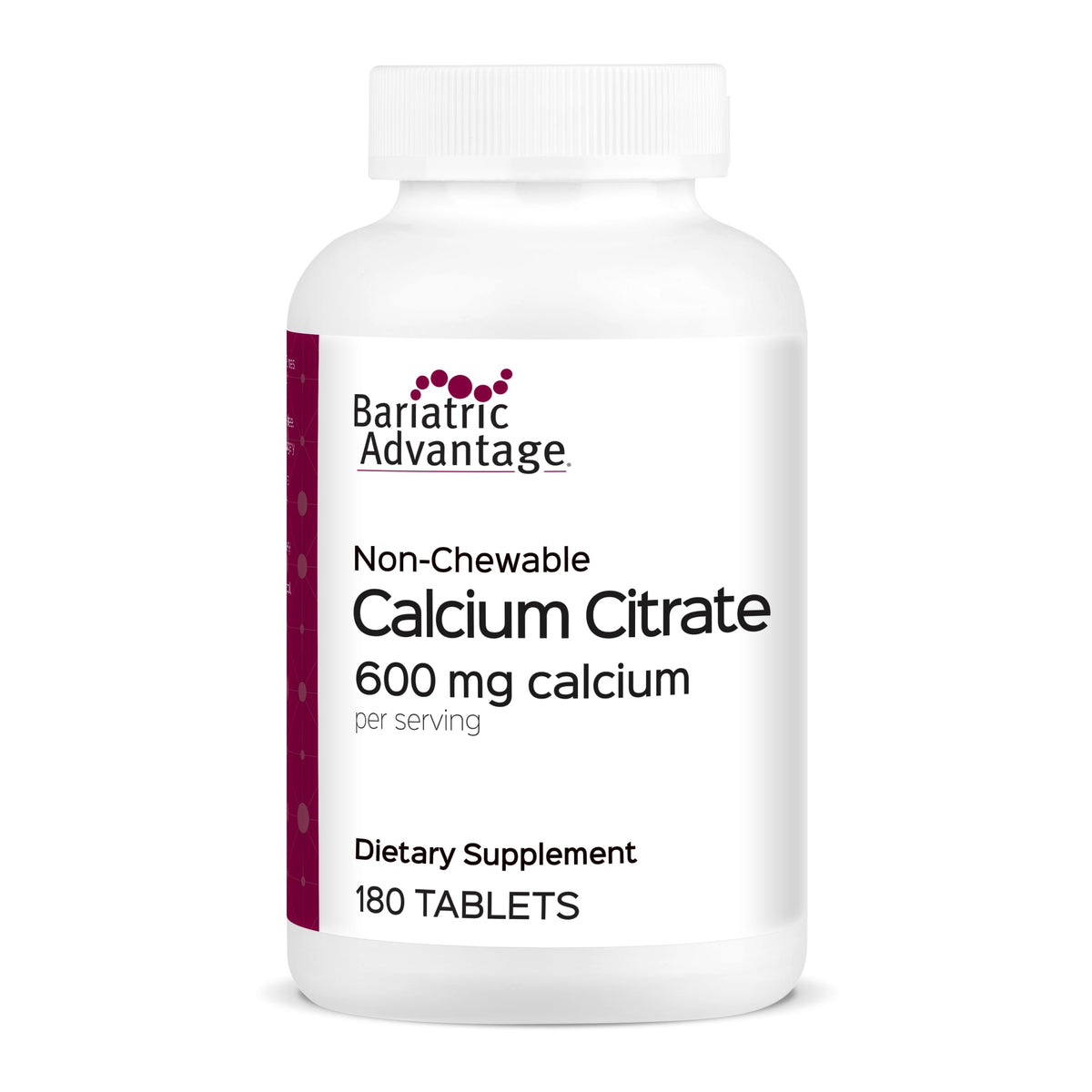 Bariatric Advantage Calcium Citrate 180 Tablettes vue avant