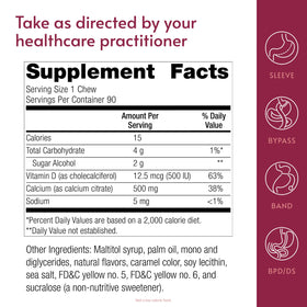Bariatric Advantage Calcium Citrate Chewy Bites individual wrapping