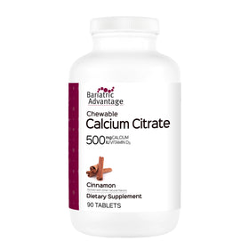 Bariatric Advantage Calcium Citrate comprimés à mâcher goût cannelle, vue de face