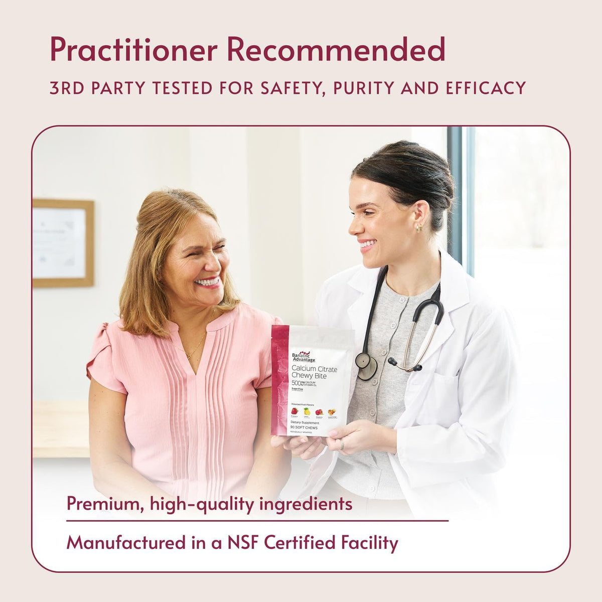 Bariatric Advantage Calcium Citrate dans un environnement de cuisine, usage quotidien