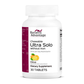 Bariatric Advantage Chewable Ultra Solo 30 Tablettes vue avant avec emballage