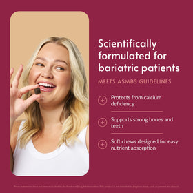 Bariatric Advantage Chewy Bites au calcium chocolat, bouchée individuelle