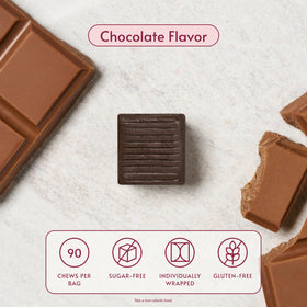 Bariatric Advantage Chewy Bites au calcium chocolat, vue latérale du produit